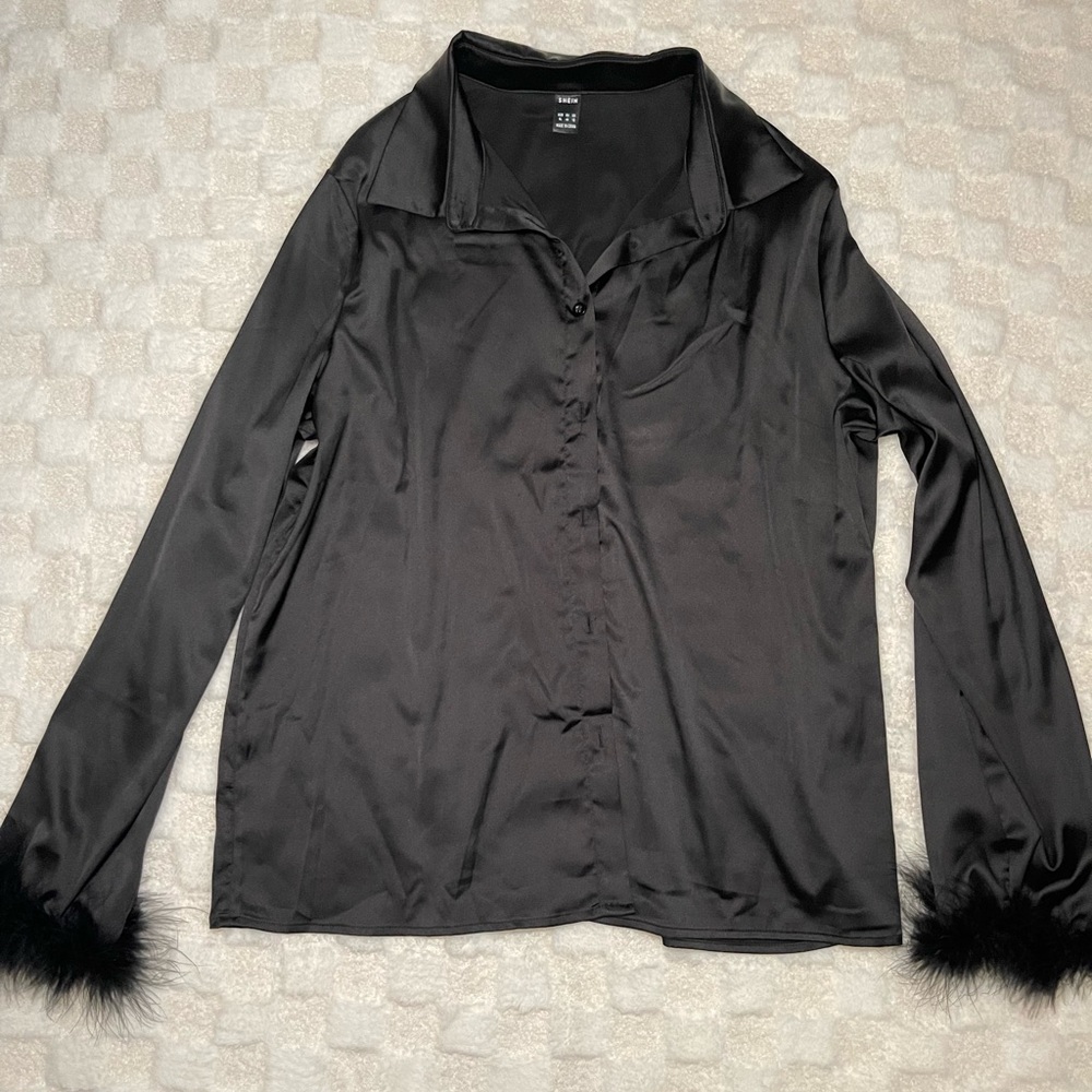 Black button up